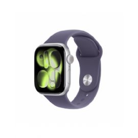 Apple Watch Series 11 GPS 42mm, Cassa in Alluminio color Argento con cinturino Viola Nebbia Sport Band - S/M - MEU64QL/A
