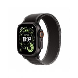 Apple Watch Ultra 3 GPS + Cellular 49mm, Cassa in Titanio color Nero con cinturino Nero/Cenere Trail Loop - S/M - MF1D4QL/A